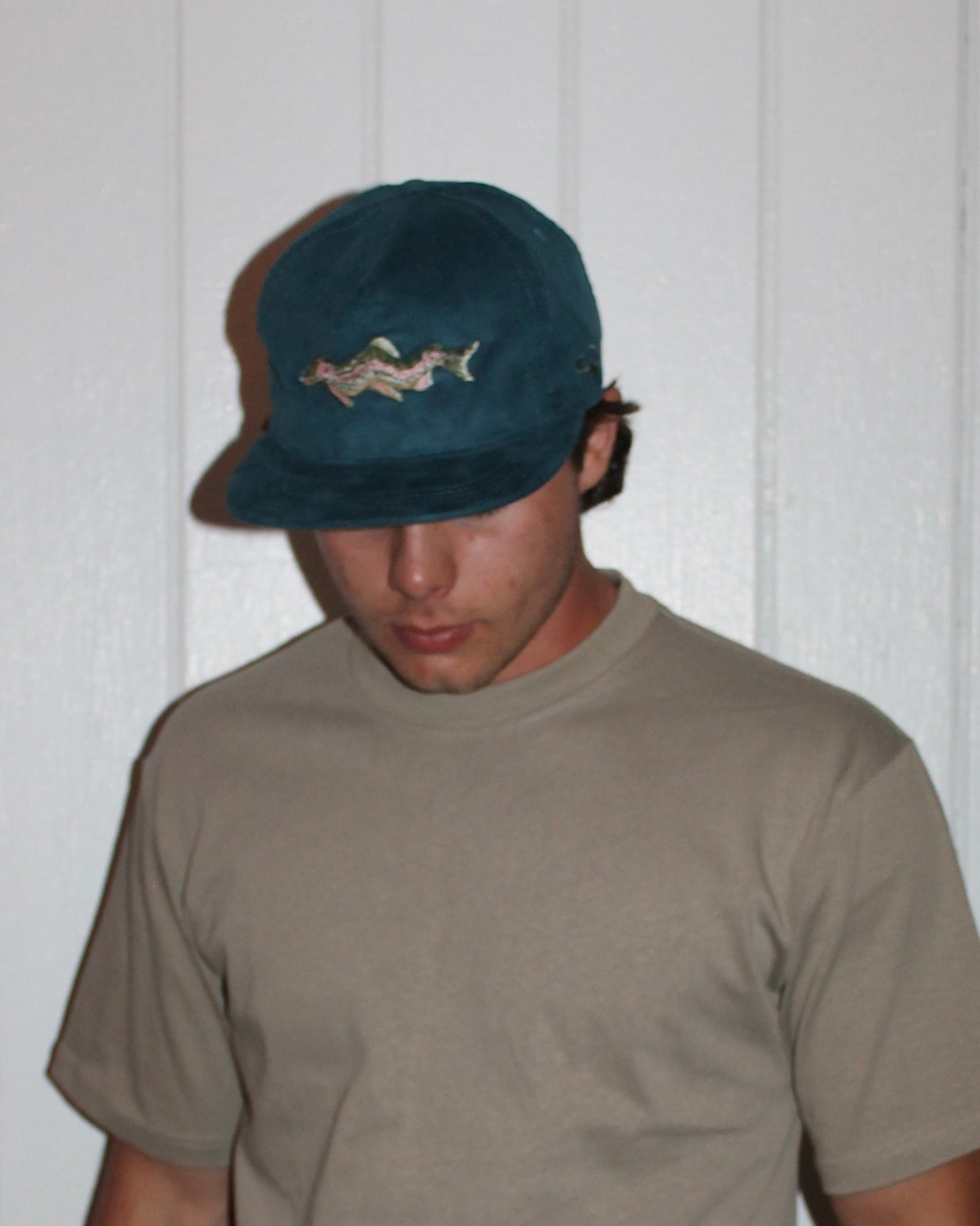 Trippy Trout Snapback Cap - Blue