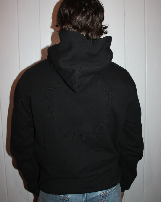 Talentless Circle Logo Hoodie - Black